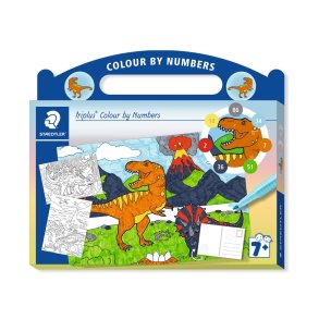 Staedtler Triplus Colour By Numbers Dino